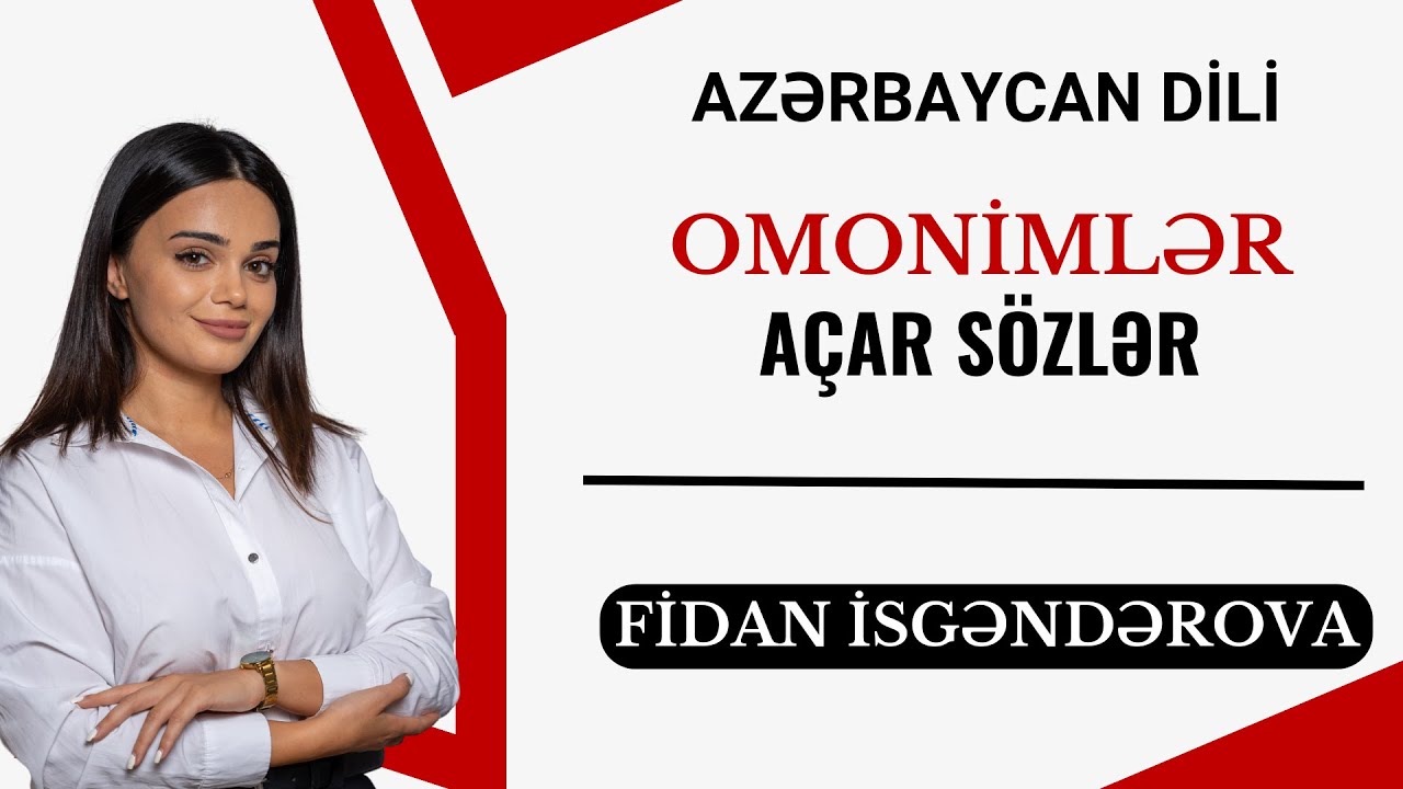 OMONİMLƏR  I AÇAR MƏQAMLAR I FİDAN İSGƏNDƏROVA