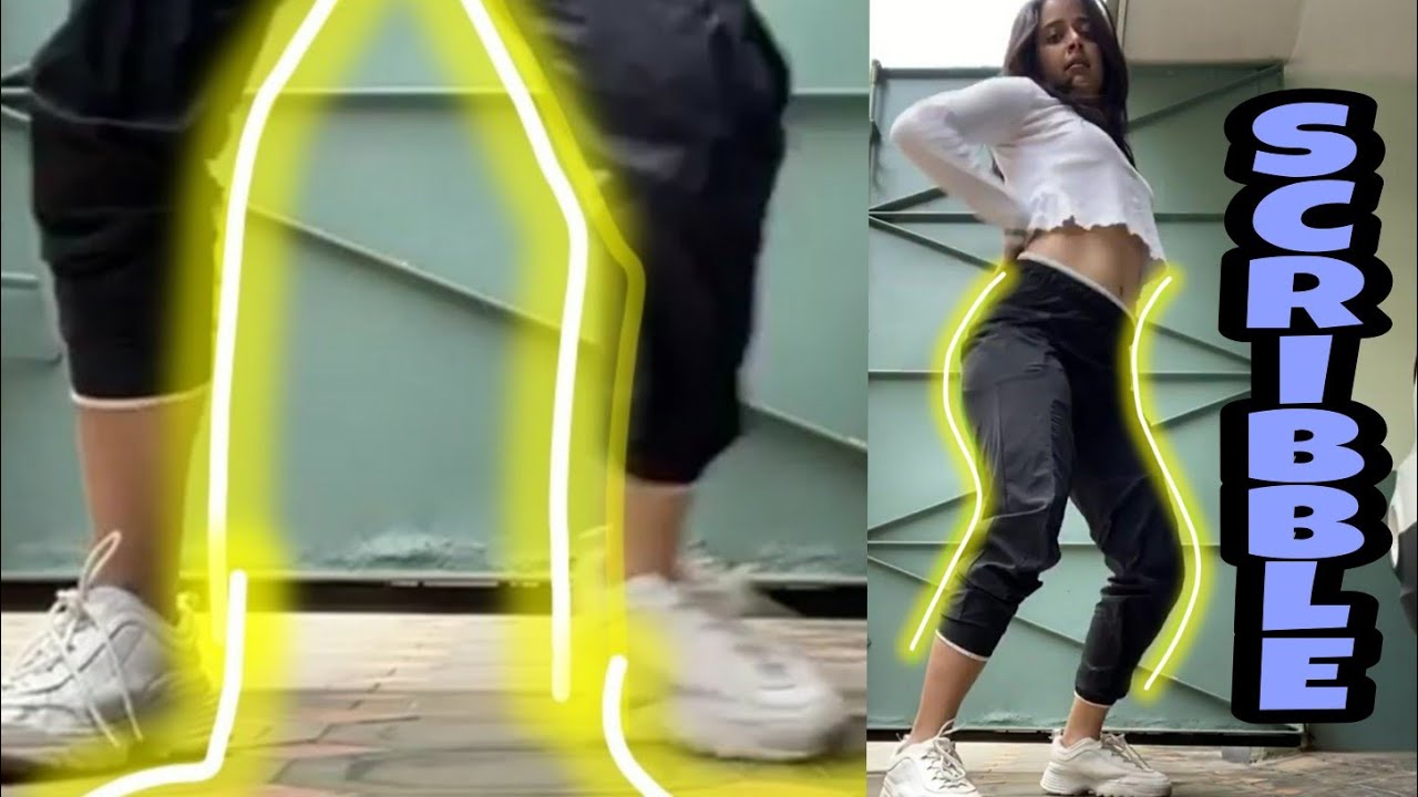 How to create scribble animation effect on phone// how to add glowing ...