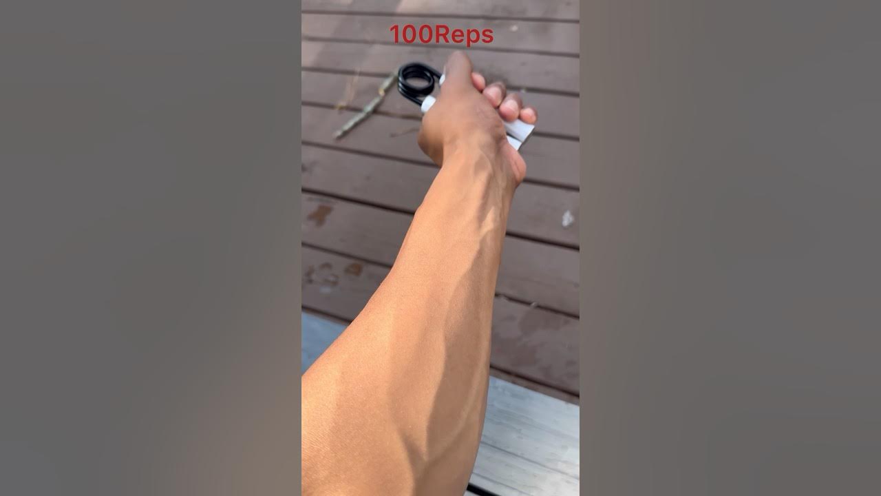 100 Reps Hand Grip Transformation forearm strengthtraining fitness 