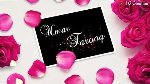 Umar Farooq Name WhatsApp Love Status😍 Heart Touching Song..❤👏..By Irsa Guriya