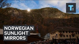 Norwegian town uses mirrors to make artificial sunlight