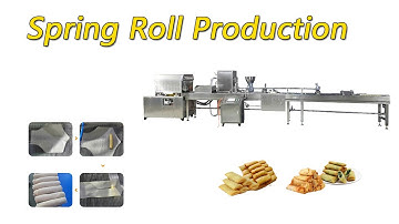 Automatic Machine for Making Spring Rolls | Spring Roll Production Line