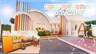 No Gamepass Colorful Pastel Toddlers and Babies' Daycare I Bloxburg Speedbuild and Tour - iTapixca