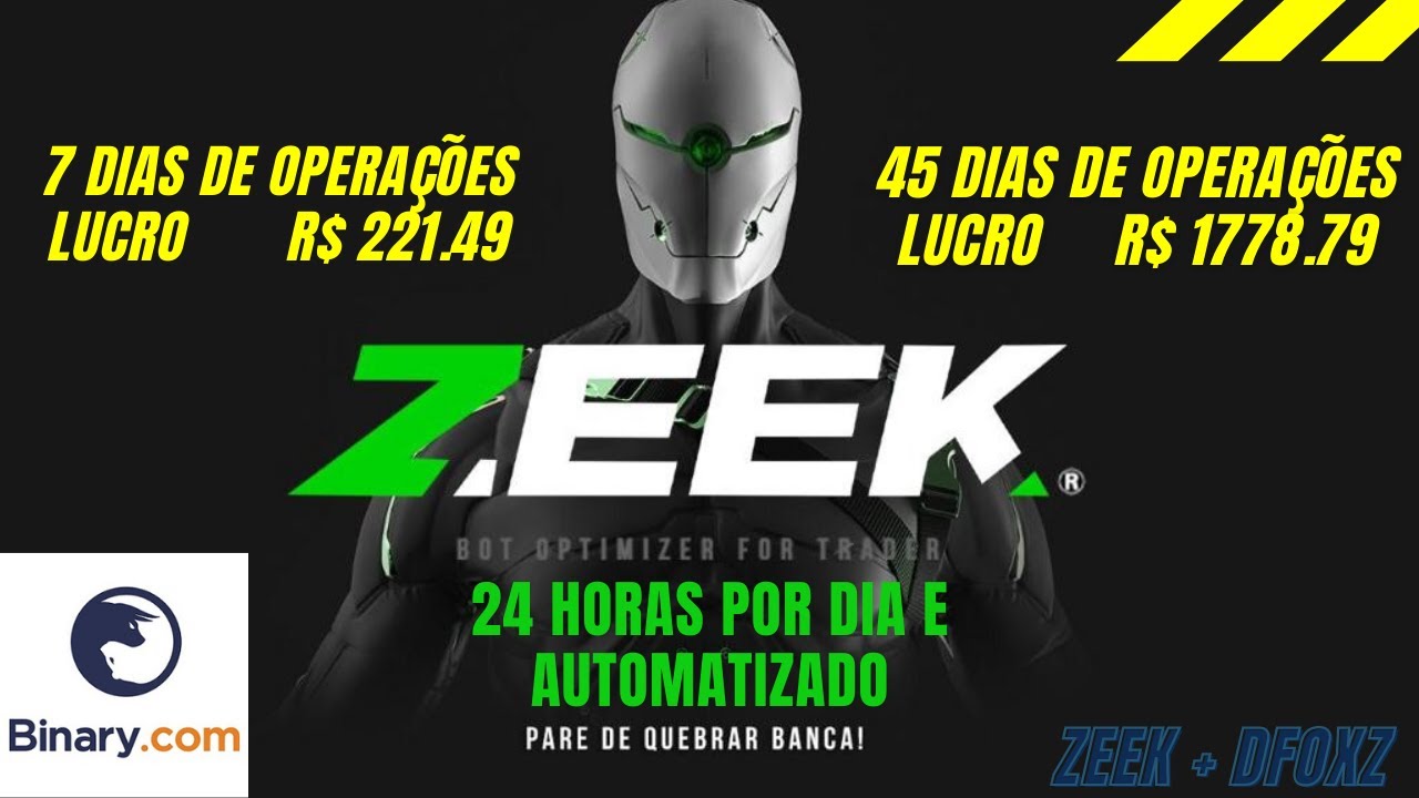 CONSISTÊNCIA NA BINARY !!  ZEEK + DFOXZ  📊💎