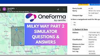 Milkyway Part 2 Simulator Q and A  Map Evaluator Data Analyst For Oneforma & Tryrating