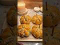 cheesy pumpkin shaped buns 🎃✨ #cheese #pumpkin #bread #recipe #baking