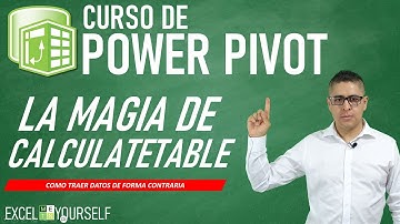 📌 CURSO de POWER PIVOT para EXCEL |  La magia de la función CALCULATETABLE | Clase 26