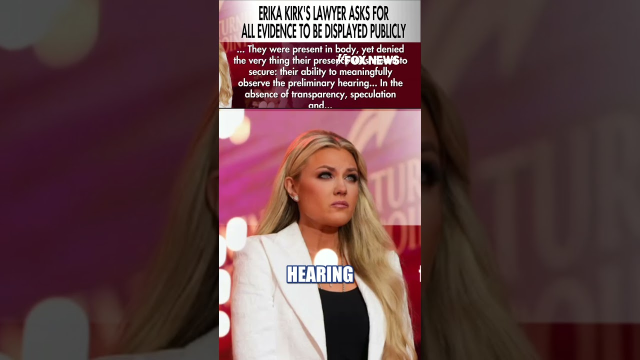 BREAKING: Erika Kirk DEMANDS transparency in new court motion #shorts #us #news #CharlieKirk thumbnail