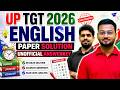 UP TGT ENGLISH 2026 | Paper Solution & Unofficial Answer Key | Expected Cut-Off Analysis|Exam Review