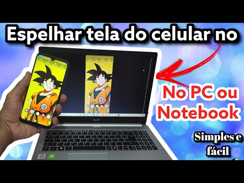 Vídeo: Você pode colocar a tela do telefone no laptop?