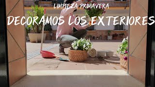 DECORAMOS los exteriores por PRIMAVERA #limpieza #rutinalimpieza  ‍‍‍