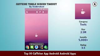Top 10 Caffeine App Android Android Apps