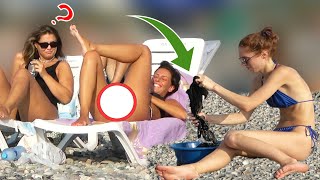 🔥 Crazy Girl at beach Prank Compilation 💥 Best of Just For Laughs💥