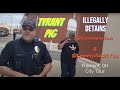 Illegally detained for public filming tyrant pigs torturing camera men lemmyaudityou copwatch