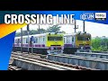Perfect crossing trains  sealdah division passing train in opposite direction