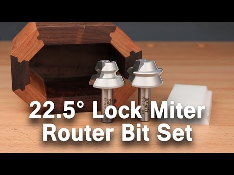 Make Unique Projects with the 22.5° Lock Miter Router Bit Set