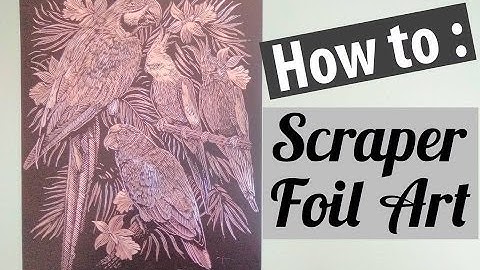 How to do Scraper Foil Art | DIY Craft Kit | Summer Project for kids #2 | Craftziners # 80
