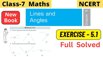 Class 7 Maths Chapter 5 Lines and Angles NCERT Exercise 5.1 Full Solved #class7maths