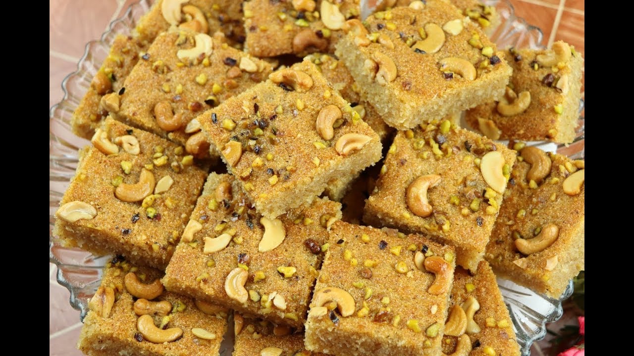 بسبوسة السميد المحمص بالزبادي على الطريقة التركية بنكهة ماء الزهر مع رباح محمد