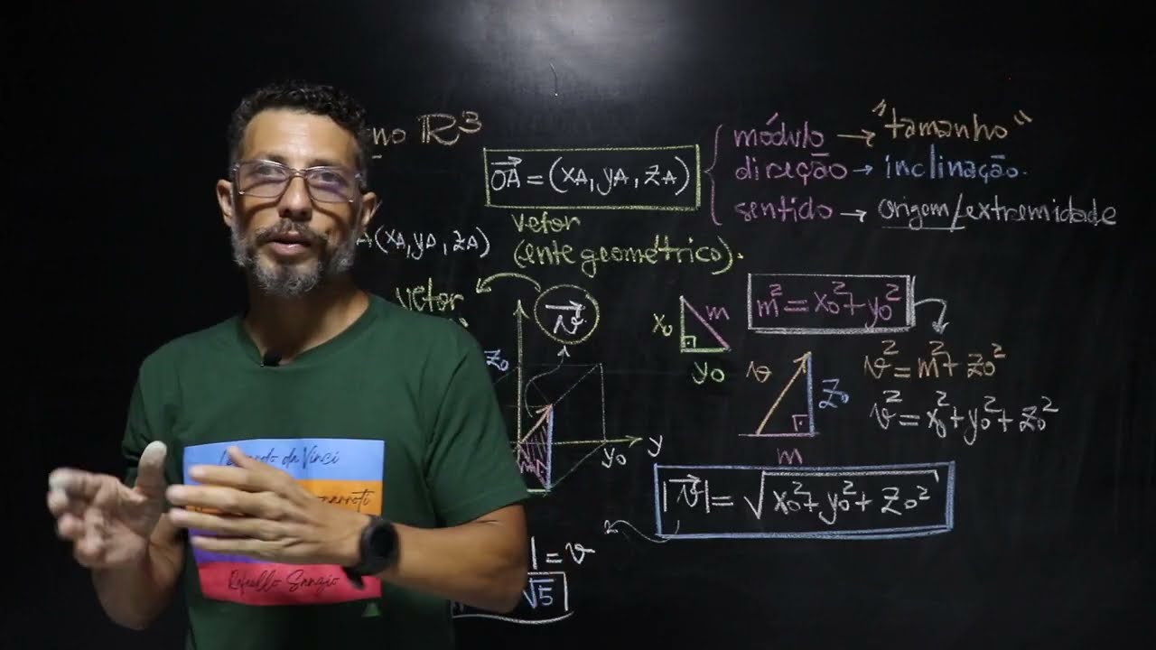 Vetores: elementos de um vetor. Módulo, direção e sentido.