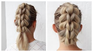 3 Strand Pull Through Braid Step by Step For Beginners #shorts