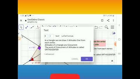 How To make Altitudes Of A Triangle In Geogebra