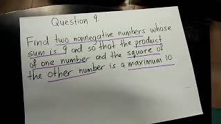 SCL CALCULUS MTH3100 GROUP 3 Q9