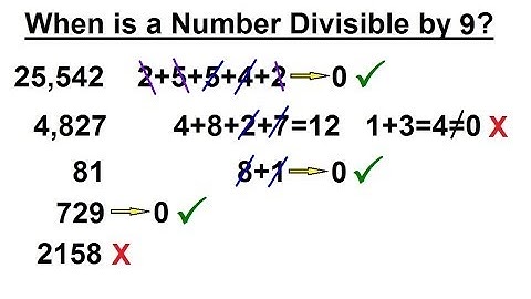 Math Tricks: Division (2 of 30) When Is A Number Divisible By 9?