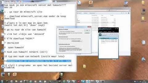 Tutorial : hoe maak je een minecraft server (1.4.6) (hamachi) (dutch/NL)