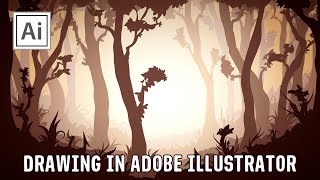 How to draw a Vector Forest in Adobe Illustrator