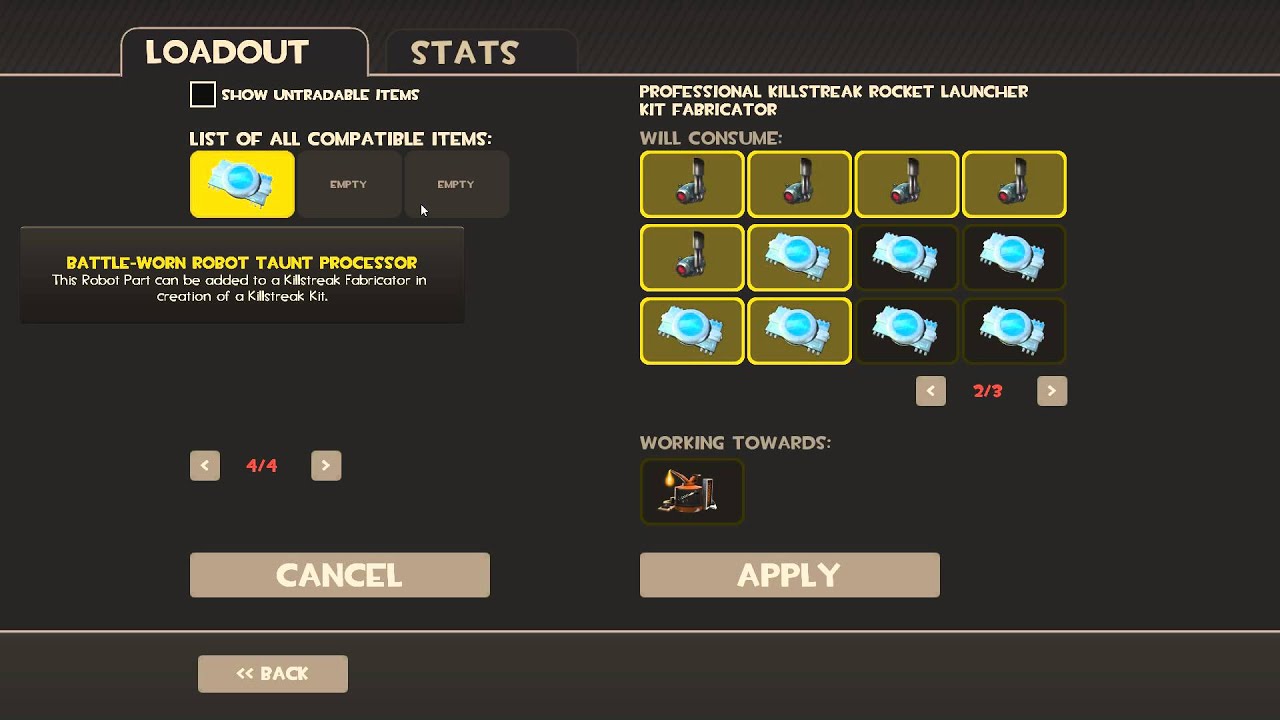 Specialized killstreak kit fabricator. Specialized killstreak kit fabricator
