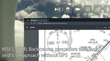 MSFS - VOR, back course, procedure turn, hold, and ILS Approach without GPS