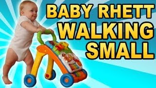 Babys First Steps With A Push Toy