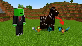 Minecraft Manhunt, But Horses Drop OP LOOT...