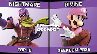 Nightmare (Captain Falcon) vs Divine (Luigi) - Geekdom 2025
