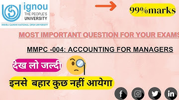 MMPC -004 MOST IMPORTANT QUESTION | IGNOU MBA |GYAN GATE