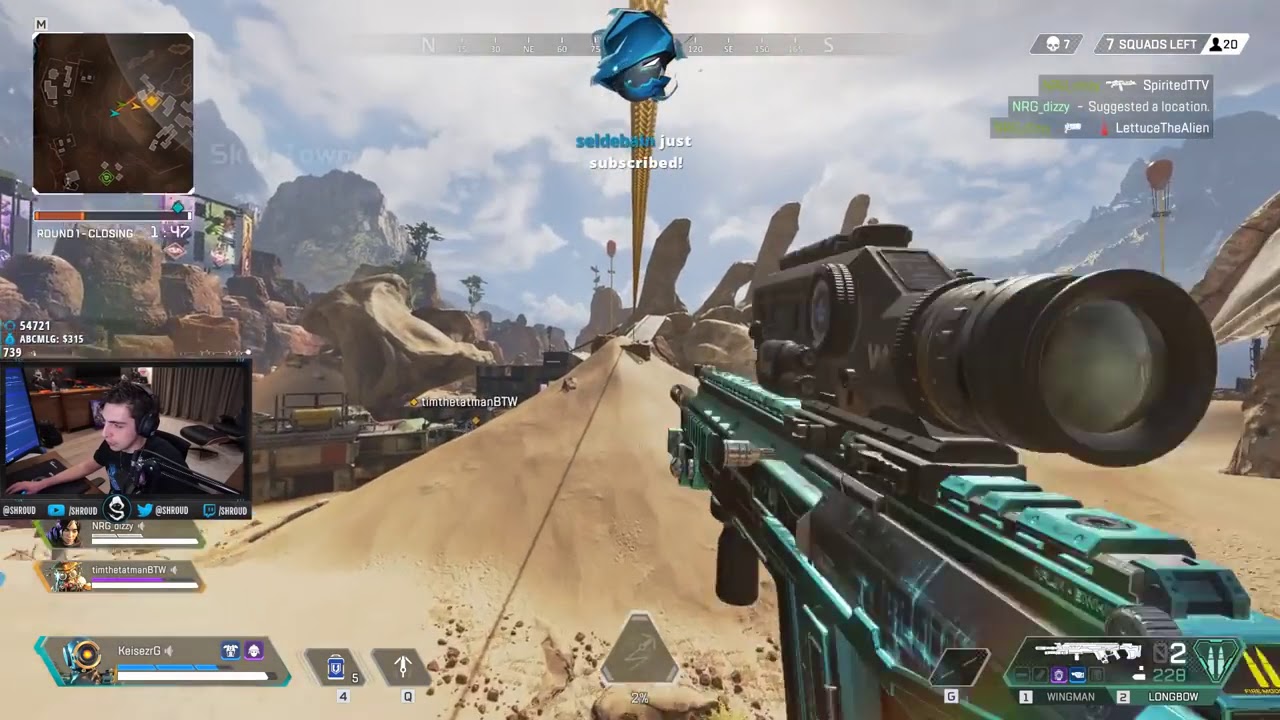 Shroud Plays With DIZZY! FIRST TIME Apex Legends