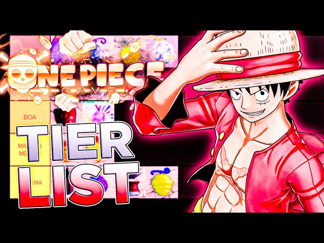 TIERLIST ATUALIZADA DE FRUTAS MAIS FORTES NO A ONE PIECE GAME! 