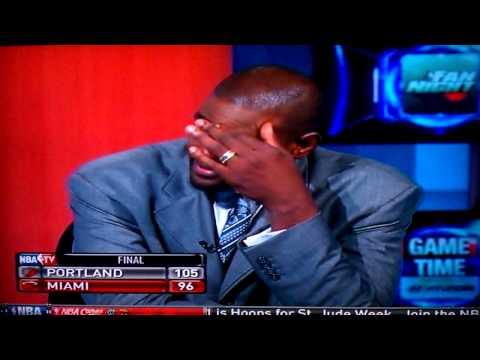 Chris Webber crying after Heat loss vs Blazers