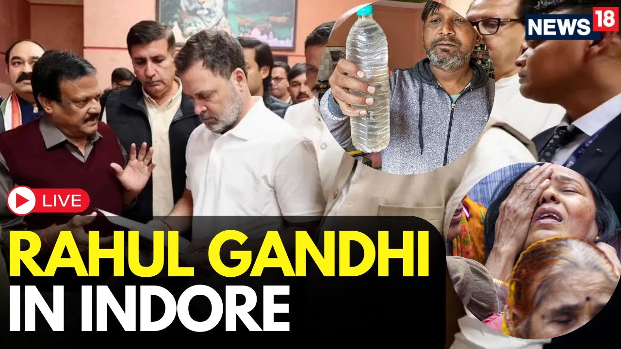 LIVE | Indore Water Crisis: Rahul Gandhi Meets With Affected Families, Criticizes Authorities