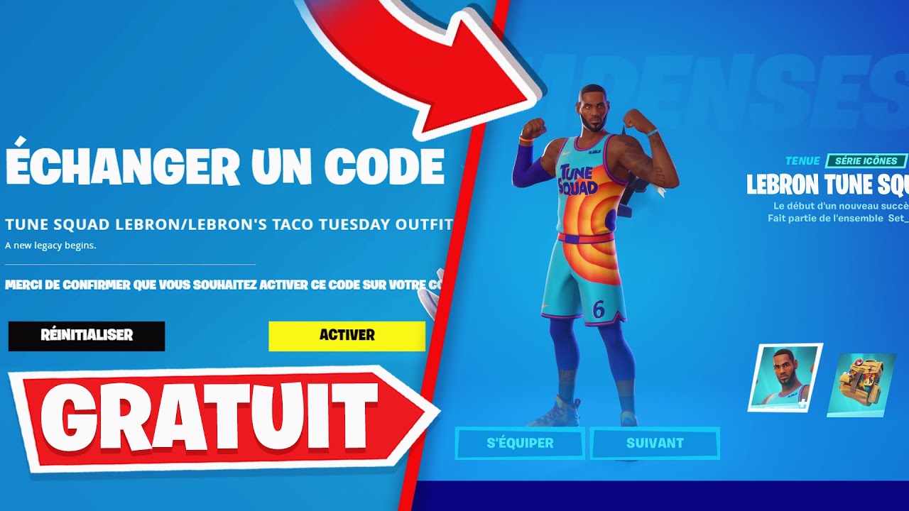 FORTNITE ! (Code LeBron Tune Squad 