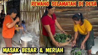 Emak2 rewang acara selamatan 2 tahunan bayi