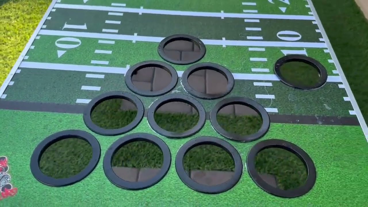 PARTYPONG 8 Foot Folding Beer Pong Table w Cup Holes, Football Field Edition Review