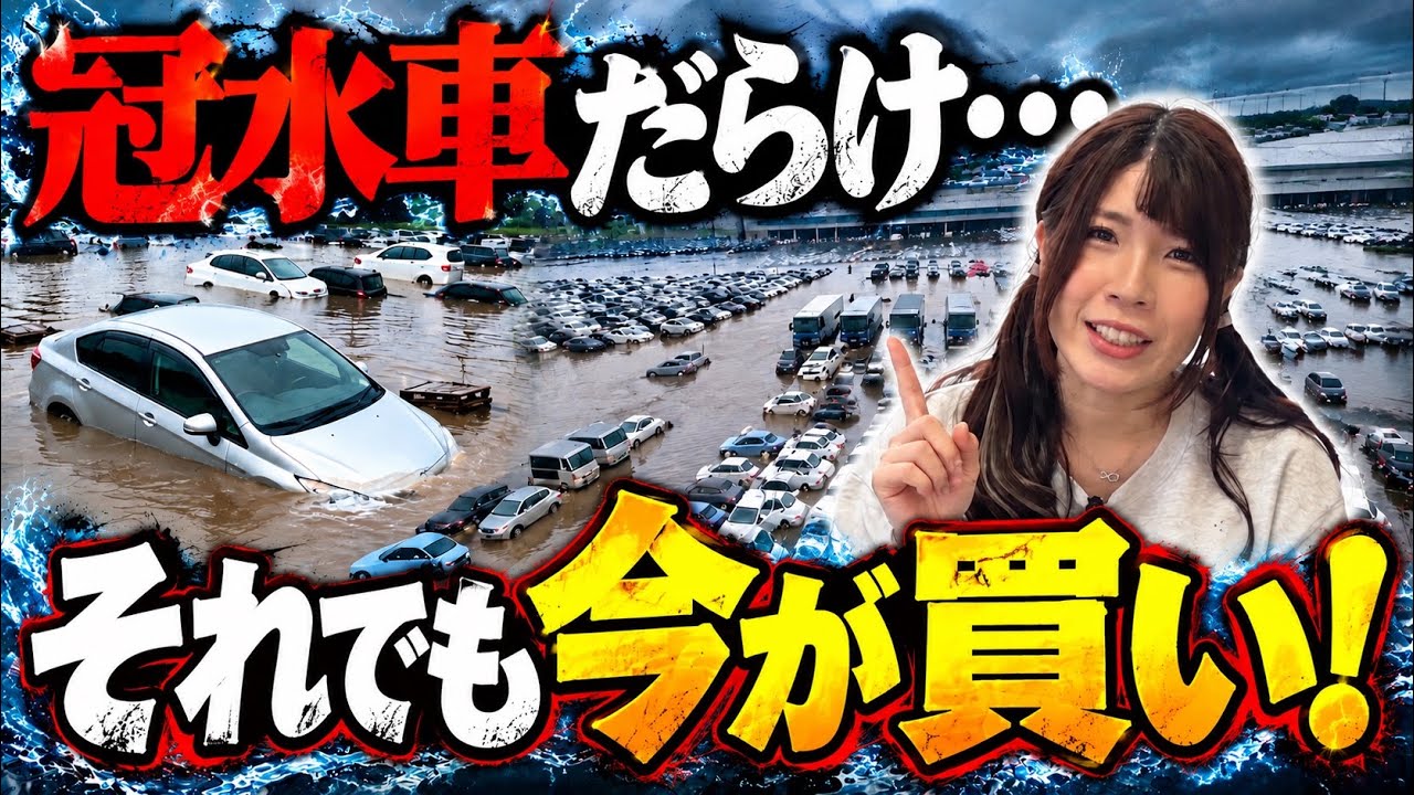 【なぜ？】冠水車が急増している今、それでも中古車を買ってください。