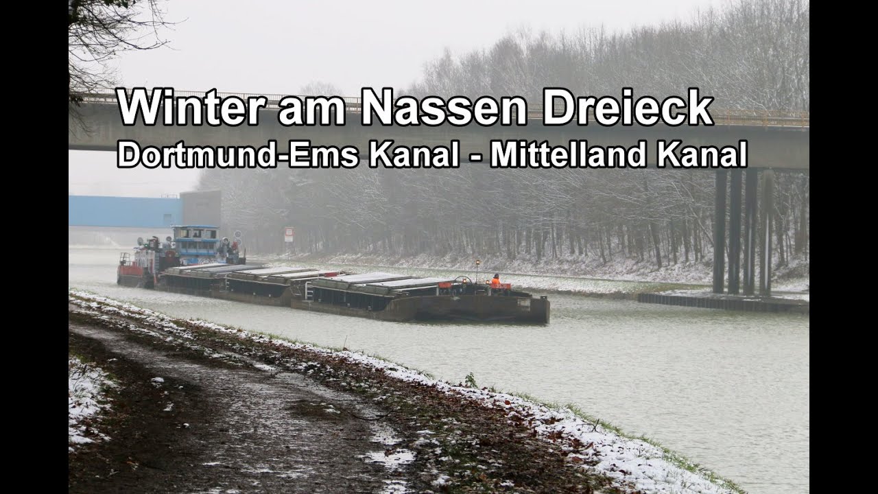 Winter am nassen Dreieck - Dortmund-Ems Kanal - Mittelland Kanal