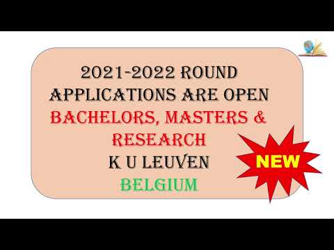 K U Leuven application round 2021-2022|Bachelors|Masters|Doctoral studies| Belgium