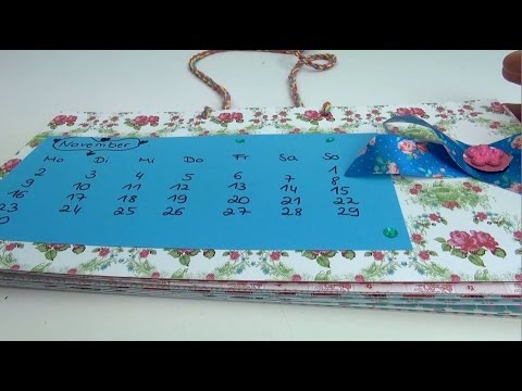 Diy Kalender 2015 Kalender Ganz Einfach Selber Machen Verlosung Geschlossen Deutsch Youtube