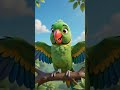 Main Tota Main Tota 🦜 | Cute Talking Parrot Short | Funny Kids Video #shorts #aianimation