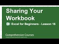 Sharing your workbook - Excel for Beginners - Lesson 16