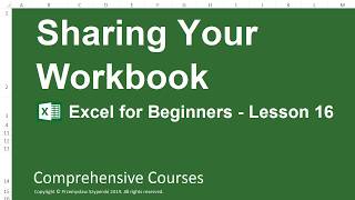 Sharing your workbook - Excel for Beginners - Lesson 16